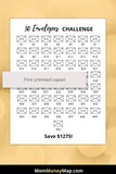 10000 savings challenge printable