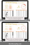 saving chart for 52 weeks