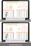 52 week savings challenge chart