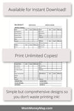 printable budget planner pdf