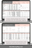 micro wedding planner spreadsheet excel