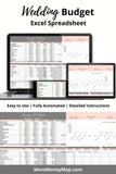 wedding budget excel spreadsheet