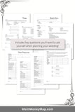 printable wedding planning checklist