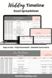 wedding timeline spreadsheet