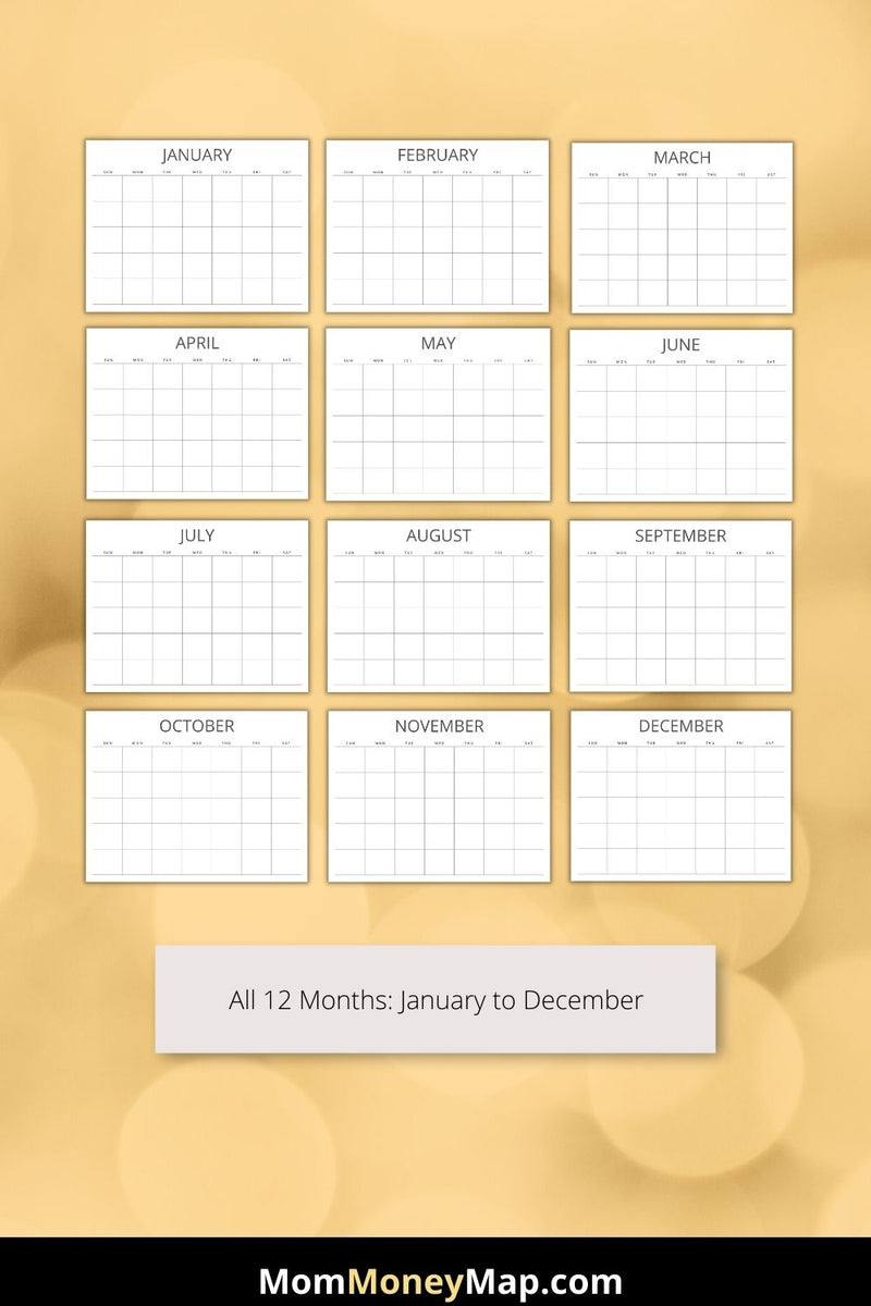 Simple Monthly Calendar Printable PDF – Mom Money Map simple-monthly-calendar-printable-pdf-mom-money-map