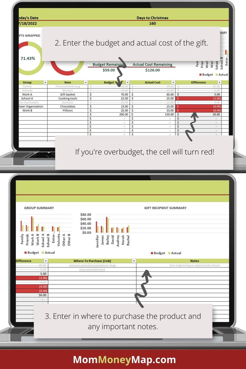 Christmas Gift List Tracker Excel Spreadsheet Mom Money Map christmas-gift-list-tracker-excel-spreadsheet-mom-money-map