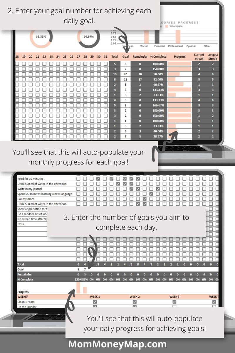 Google Sheets Habit Tracker Template Google Word Tracker Free Goal