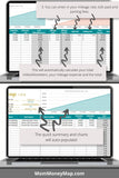 auto mileage record sheet