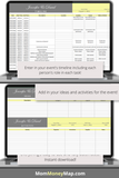 wedding planner in excel