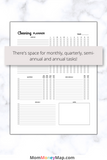 daily weekly monthly cleaning planner