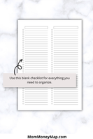 checklist printable