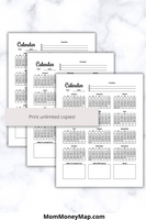 2025 wall calendar printable pdf