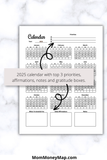 2025 yearly calendar printable pdf