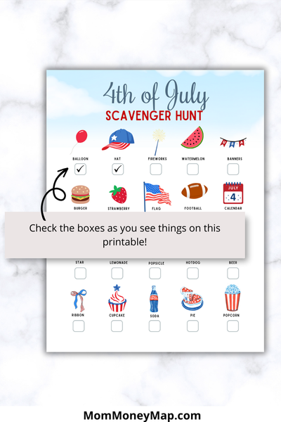 4th of July Scavenger Hunt Printable PDF – Mom Money Map 4th of July Scavenger Hunt Printable PDF – Mom Money Map