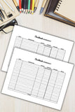 Money management worksheet