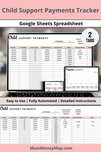 Payment tracker spreadsheet