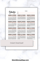 blank 2026 calendar printable pdf