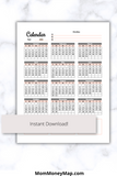 blank 2026 calendar printable pdf