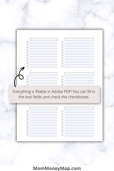 Plain Checklist.pdf Blank Checklist Printable PDF - 8.5