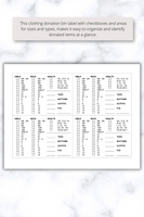 Donation bin label template