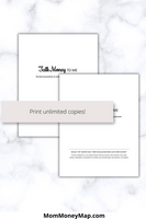 combining finances checklist printable
