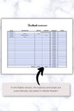 Printable financial organizer