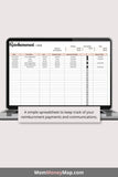 Support payment log template