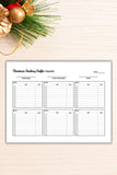 Stocking stuffer planning template