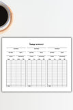 Financial goals planner printable