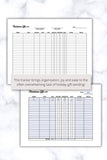 Printable gift tracker