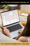 Excel weekly routine tracker for ADHD adults and students
