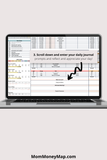 ADHD weekly goal tracker Excel spreadsheet download
