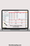 ADHD work week planner Excel template instant download
