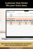 ADHD focus spreadsheet template for daily planning
