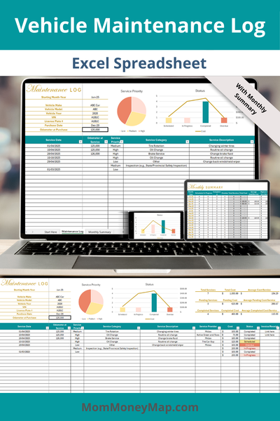 vehicle maintenance tracker excel
