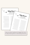 baby shower activity printable pdf