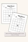baby shower bingo game for guests