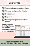 baby shower host duties and task checklist