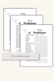 baby prediction game for baby shower