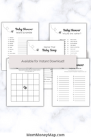 Printable baby shower games with answers