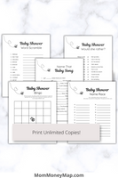 Printable baby shower games for guests