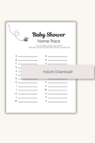 fun baby shower games to print