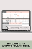 baby shower RSVP tracker with dietary restriction