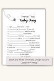 baby shower song game for guests