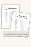 baby shower games for large groups