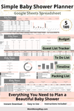 baby shower planning checklist for first time moms