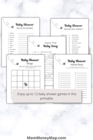 Baby shower bingo printable