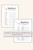 baby shower ice breaker printable