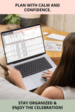 baby shower budget and guest list tracker Excel template
