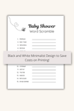 instant download baby shower game
